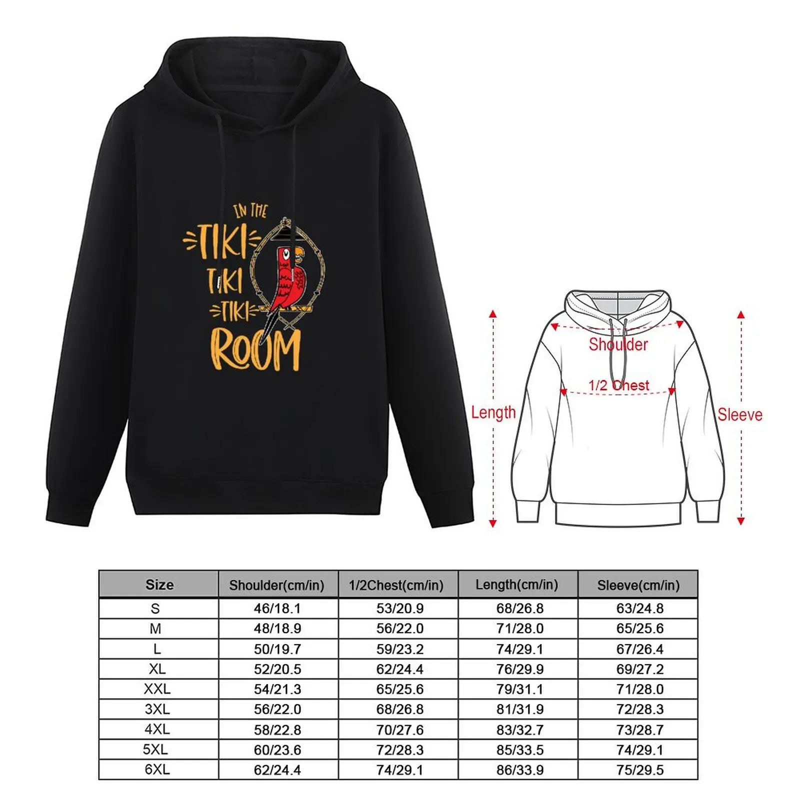 Tiki Room Pullover Hoodie men's clothing autumn clothes fashion men men's clothes designer hoodies