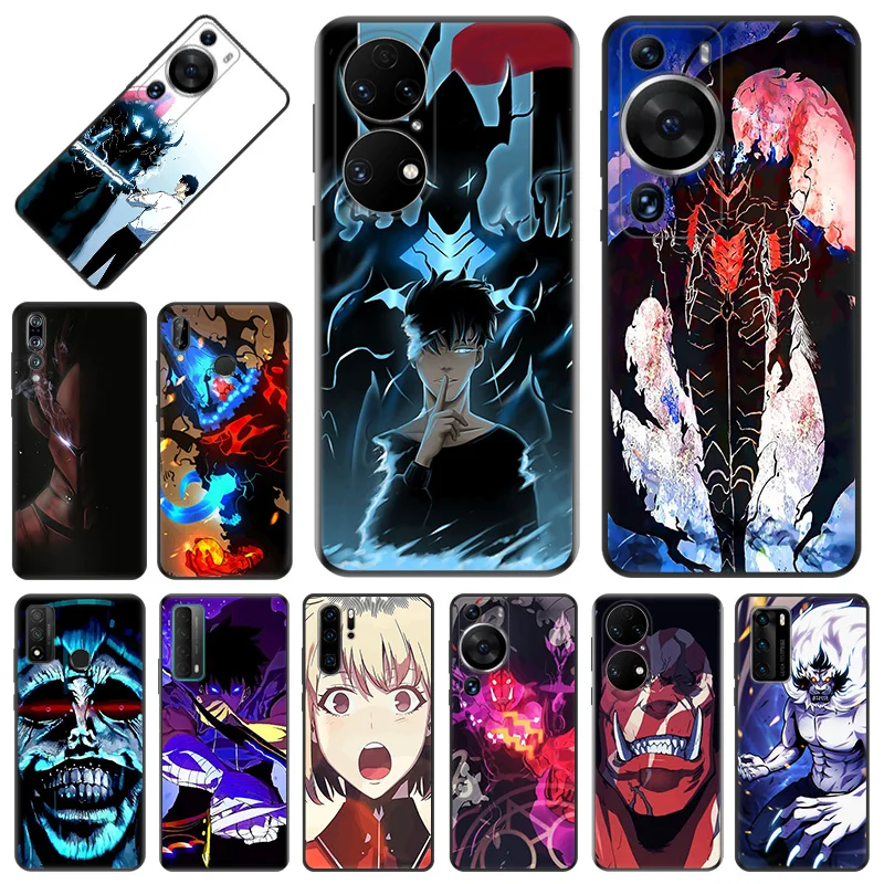 Phone Case For Honor X9b X6 a X7 X8 b 4G 70 90 Magic5 Solo Levelling Anime Huawei P20 P30 P40Lite P-SmartZ Soft Protective Cover