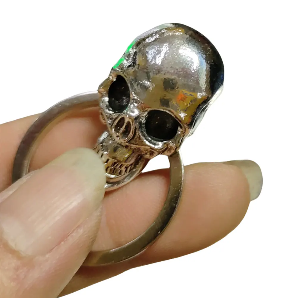 Metal Demon Skull Key Cover Decorative Key Accessory Metal Demon Skull Key Cap for Most Motorcycles Halloween Party Favors