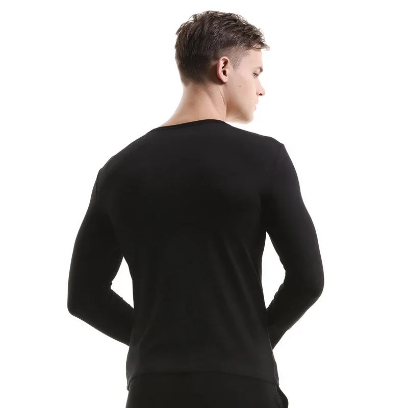 

Мужская легкая пижамная кофта из чистого хлопка, свободного кроя, с длинными рукавами, для повседневной носки осенью/зимой