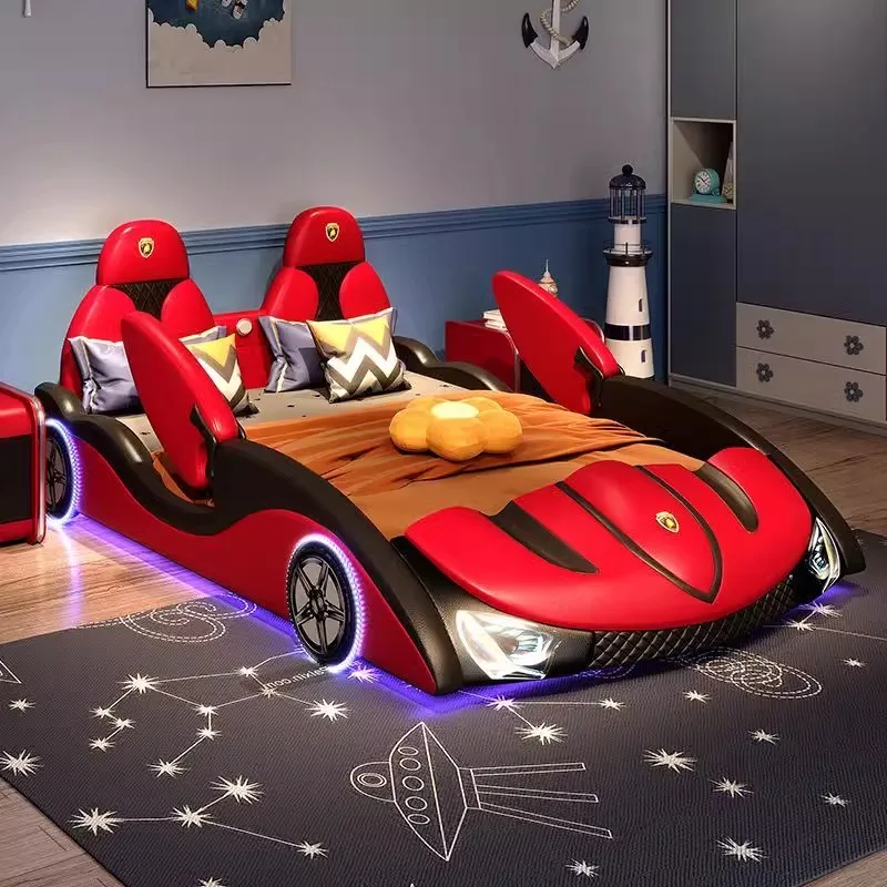 

Bedroom Double Massage Bed Smart Children Multifunctional Design Castle Bed Sleeping Safe Letto Matrimoniale Home Furniture