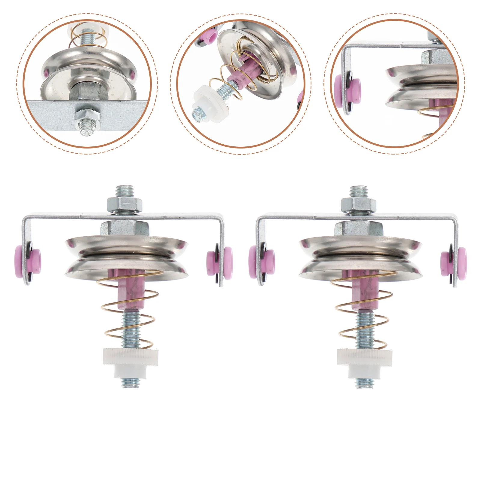 

2 Pcs Ribbon Tensioner Needle Threader Winder Sewing Machine Light Bulb Embroidery Hand Loom
