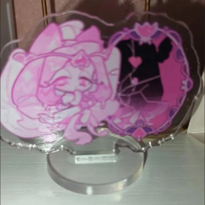 5cm Game Cookie Kingdom Anime Shadow Milk Pure Vanilla Acrylic Stand Model Desktop Cartoon Cosplay Figures Character Props Gifts