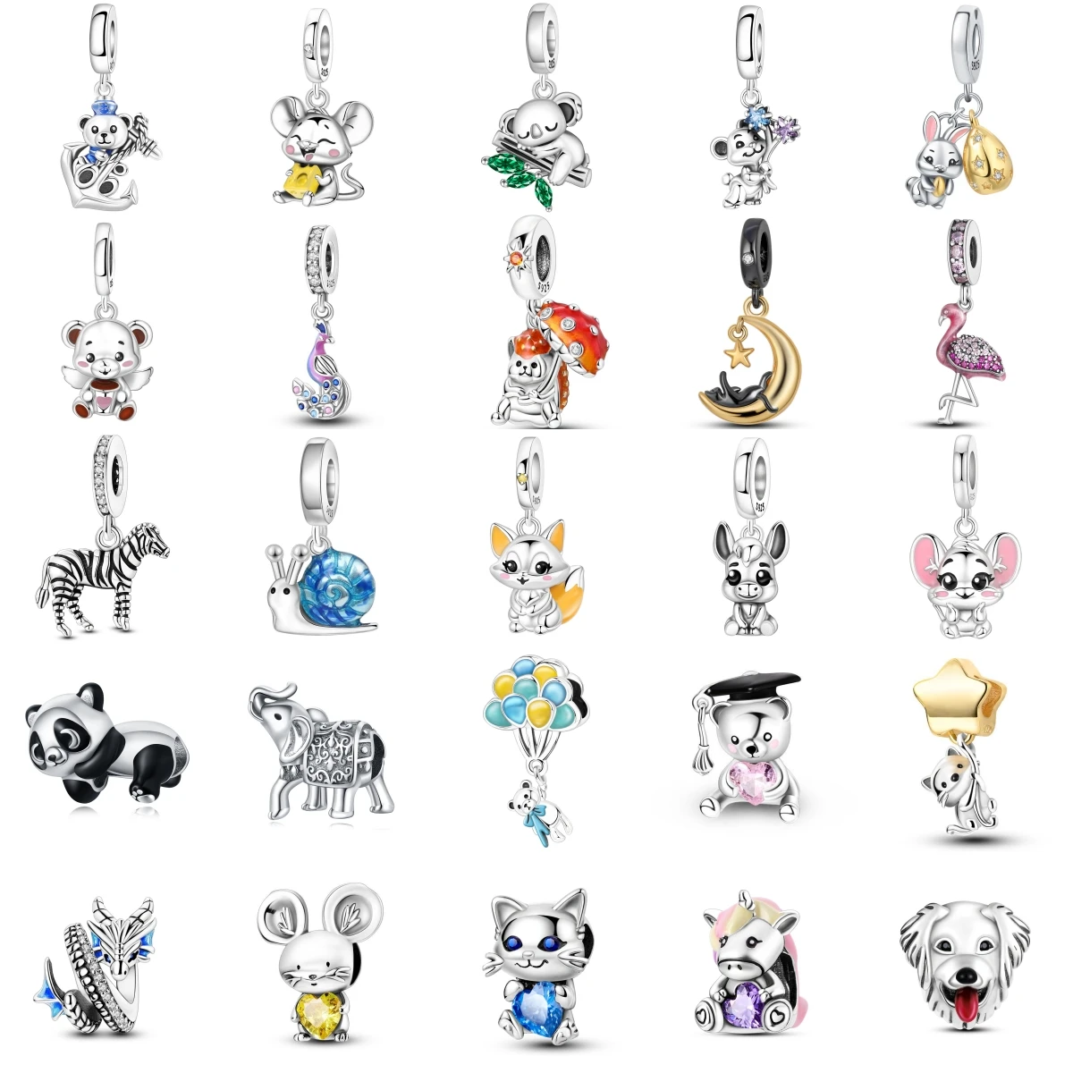 

Серия Orstarry Animals, оригинальные подвески, бусины, серебро 925, собака, кошка, домашние животные, подходят для браслета, сделай сам, милые подвески для женщин, модные ювелирные изделия