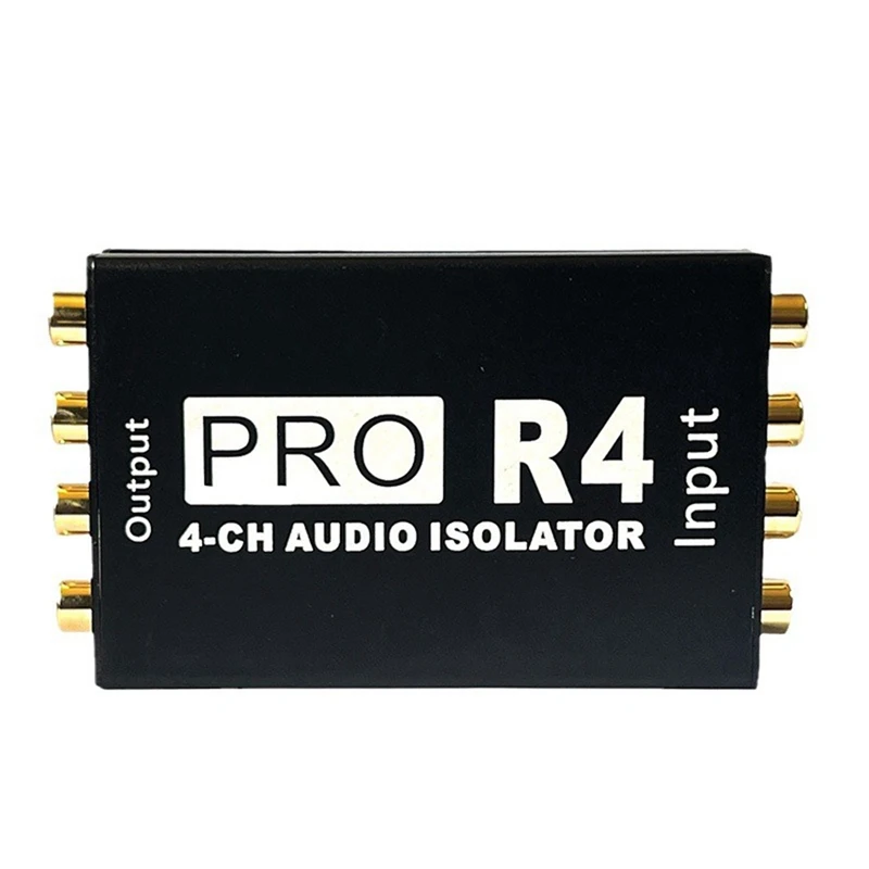 

RCA Audio Isolator 4CH Audio Noise Reducer Current Silencer Ground Loop Audio Isolator For Car Audio Modification, Easy To Use