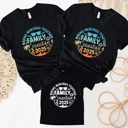 Family Vacation 2025 Unisex T-shirts Making Memories Together Cruise Trip Shirt Squad Group Matching Clothes Vacay Mode Kids Tee