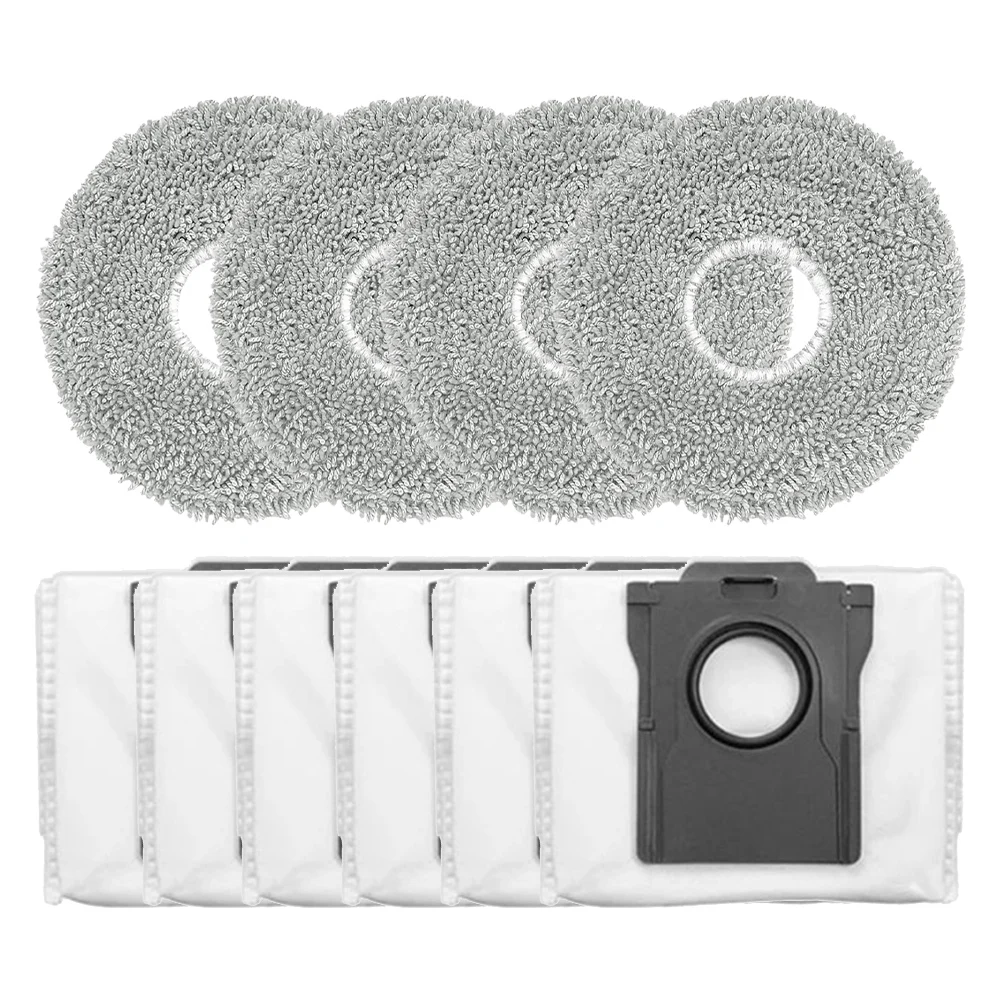 For Conga for x70 Vacuum Cleaner Replacement Kit: 4 Microfiber Mop Cloths and 6 Dust Bags for Home Floor Maintenance
