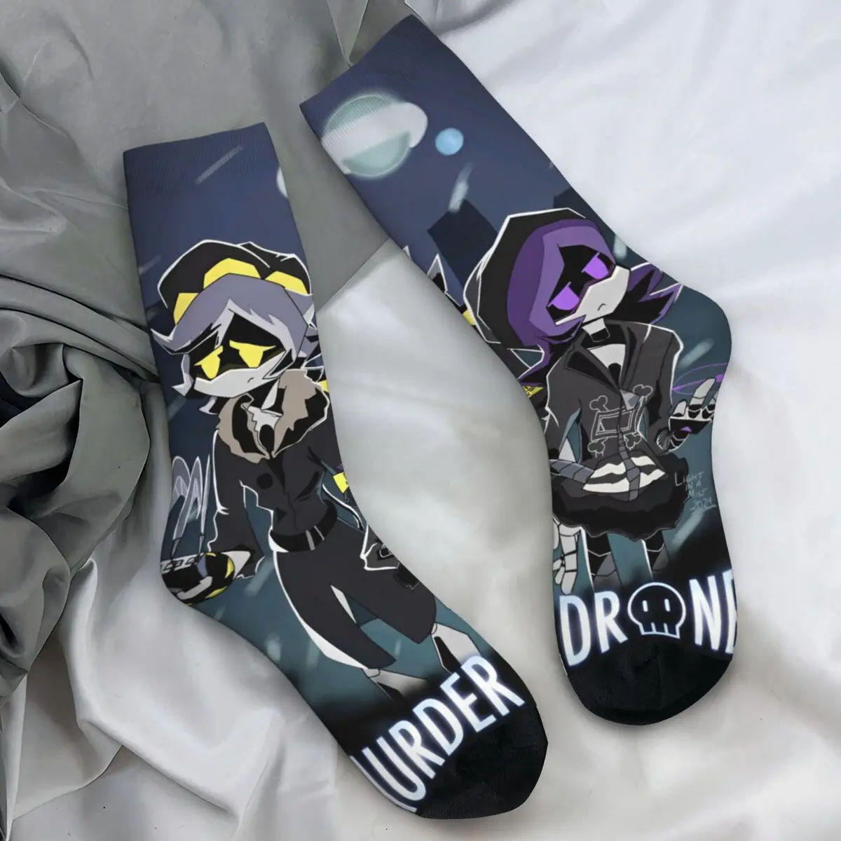 Robot Murder Drones V Uzi Socks Winter Stockings Kawaii Men Soft Socks Pattern Outdoor Sports Non-Slip Socks