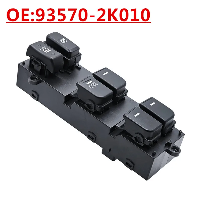 جديد OE:93570-2K010 مناسب لـ 2009-2013 Kia Soul رافع زجاج السيارات مفتاح رئيسي يعمل بالطاقة Windows Switch #1