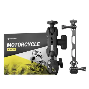 كاميرا Insta360 X3 الرياضية صغيرة الحجم، مزودة بمستشعر 1/2 بوصة، كاميرا بانورامية - طقم دراجة نارية وملحقات X3/ONE X2/ONE RS Twin 10 best sales كاميرا إنستا 360 وان آر إس 1 بوصة - №6