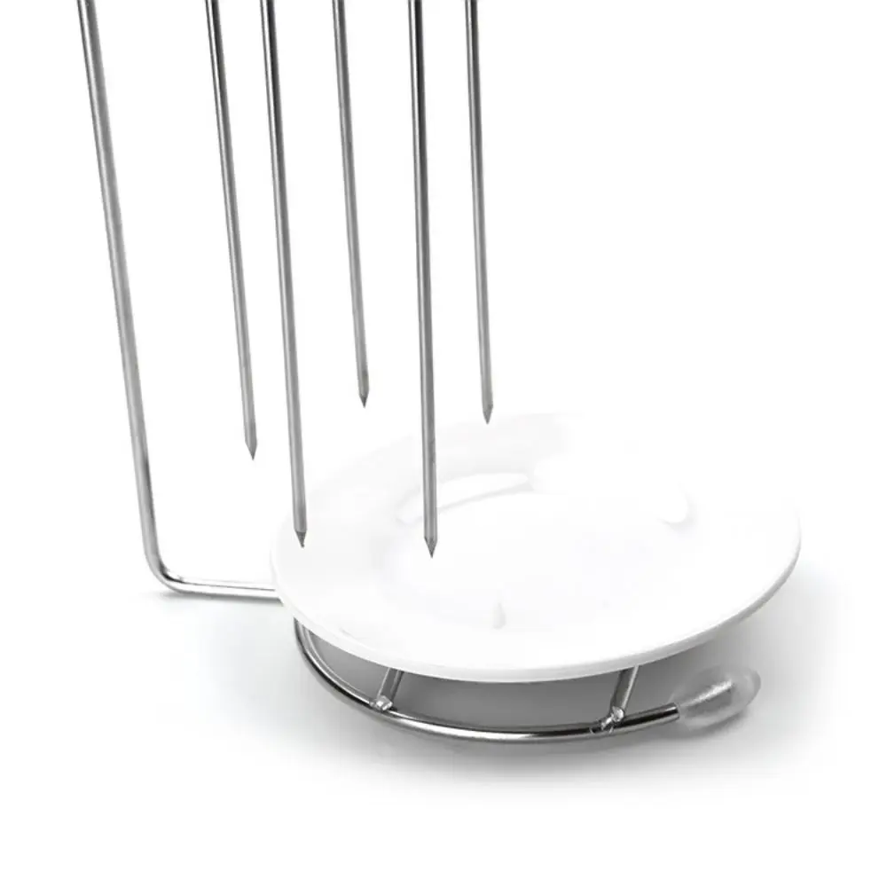 Stainless Steel BBQ Skewer Set Detachable Lightweight Vertical Roaster Reusable Easy To Install Hanger Skewer Stand Chicken