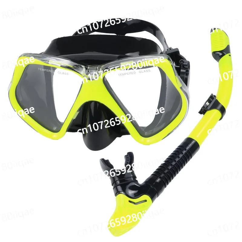 Diving goggles Adult snorkeling set Silicone diving mask Full dry mask Universal