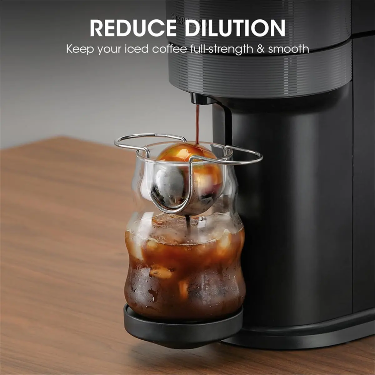 (A02R] 2Pcs Espresso Cooling Ball Stainless Steel Cool Down Ice Ball for Coffee Espresso Accessories Extract Brew Chilling Tool