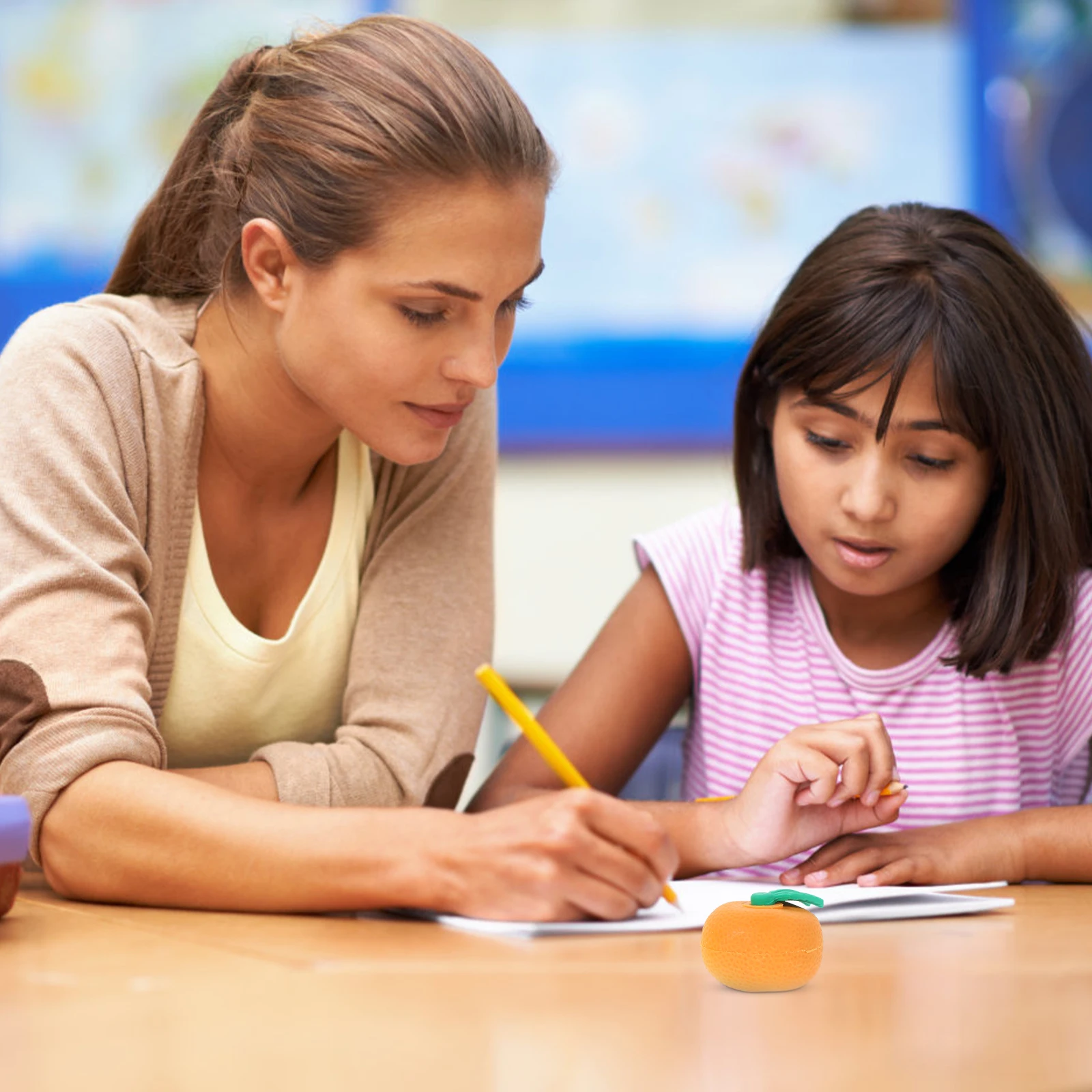 

4Pcs Fruit Vegetable Mini Cartoon Erasers Colored Cute Small Erasers for Kids Classroom Study Accessories Cute Eraser