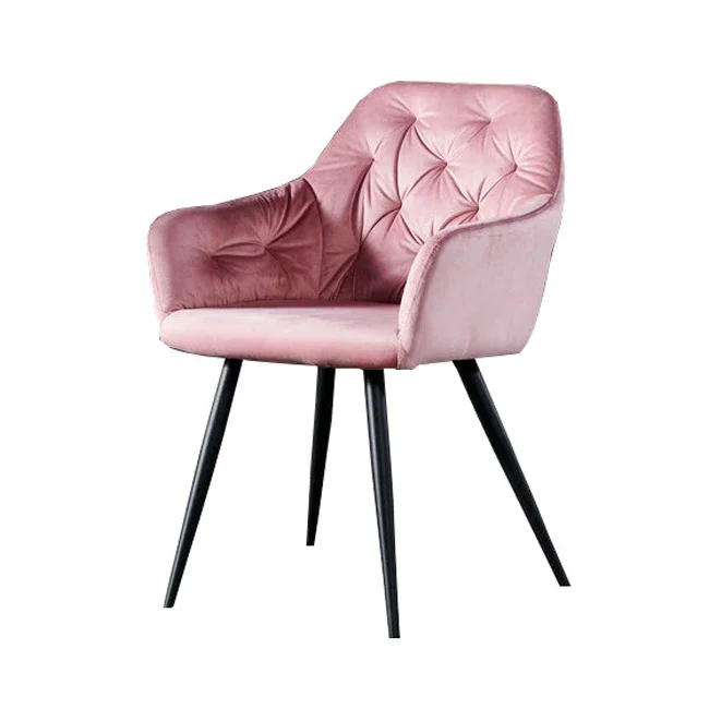 Modern Hotel Living Room Luxury Dinning Room Chair Nordic Velvet Dining Chair With Metal Leg Furniture Living Room Chairs