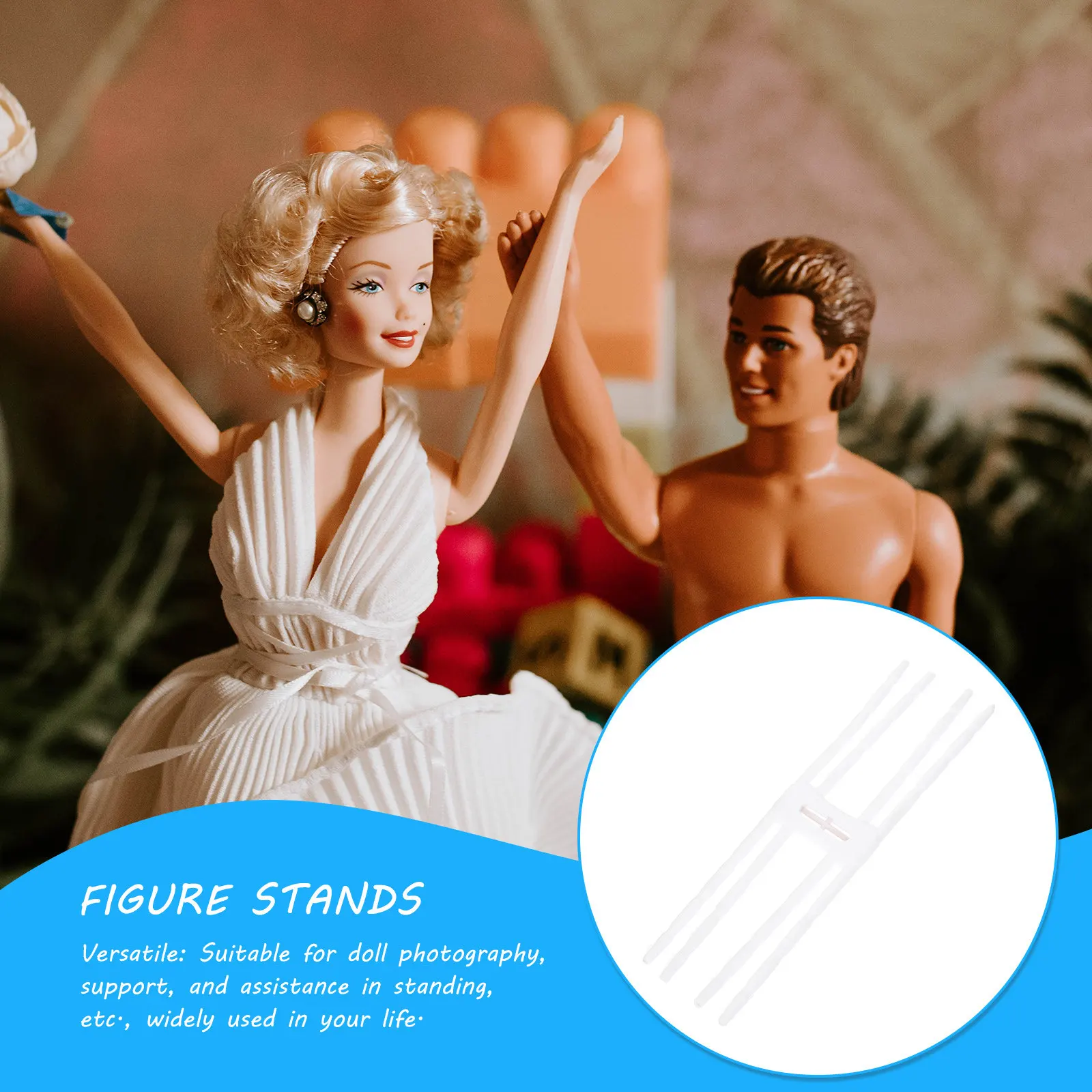 

Набор из 3 подставок для фигурок: универсальные, прочные держатели для демонстрации фигурок, для фотосъемки, использования на полке или столе, портативные, простой дизайн