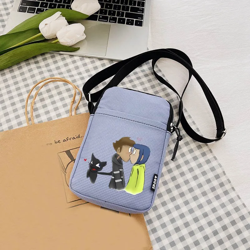 2024 Coraline Women\'s Bag Causal Mobile Phone Bag Crossbody Bags Kawaii Handbag Nylon Women\'s Handbag Mini Shoulder Bags gifts