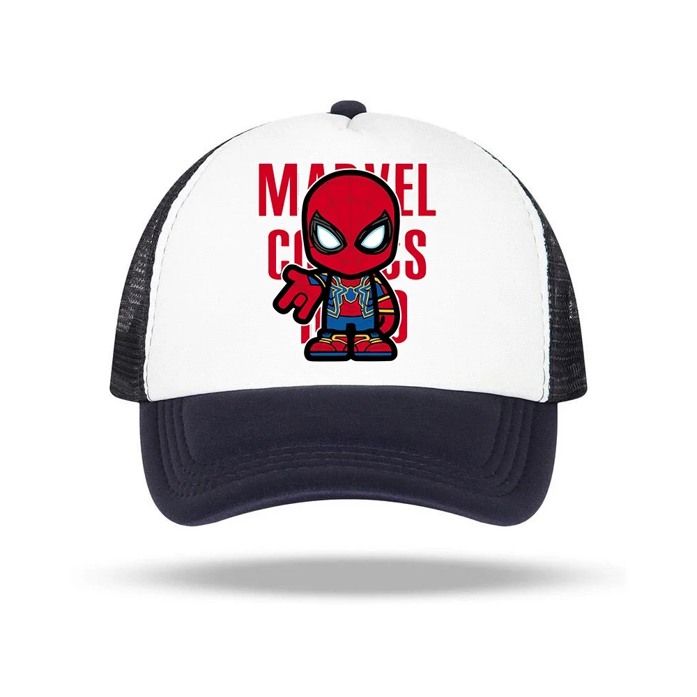 Marvels Cap Hat Boy Men Headdress Travel Leisure Sunshade Snapback Knitted Iron Spiderman Hat Hip Pop Baseball Cap Chrismas Gift