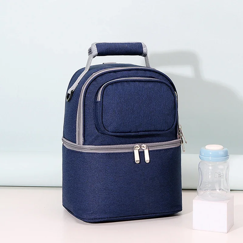 Insulation Bag Milk Storage Breast Pump Maternity Cooler Layer Fresh Keeping Baby Food Backpack Feeding Bottle for Mother