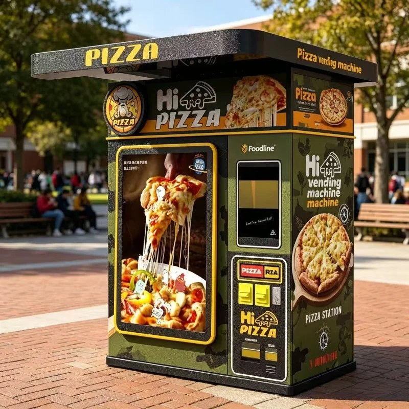 FL Hot Food Pizza Vending Machine Touch Screen Multi‑payment Automatic Pizza Vending Equipment For Hotel Lobby