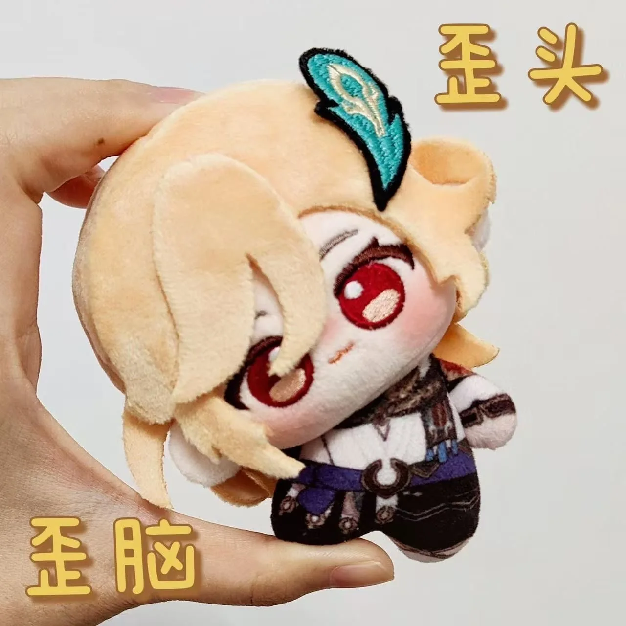 오리지널 Genshin god Kasplay 속성 면 인형 10cm 프린트 인형