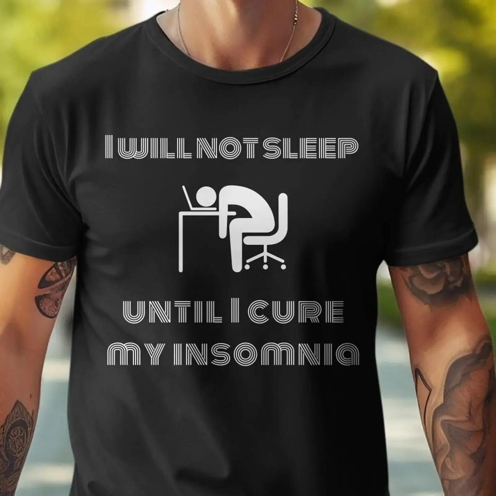 Insomnia Humor T Shirt Funny Night Owl or Women amp 39 s Mug Tote Bag vintage Washed Casual Breathable Unisex graphic Soft