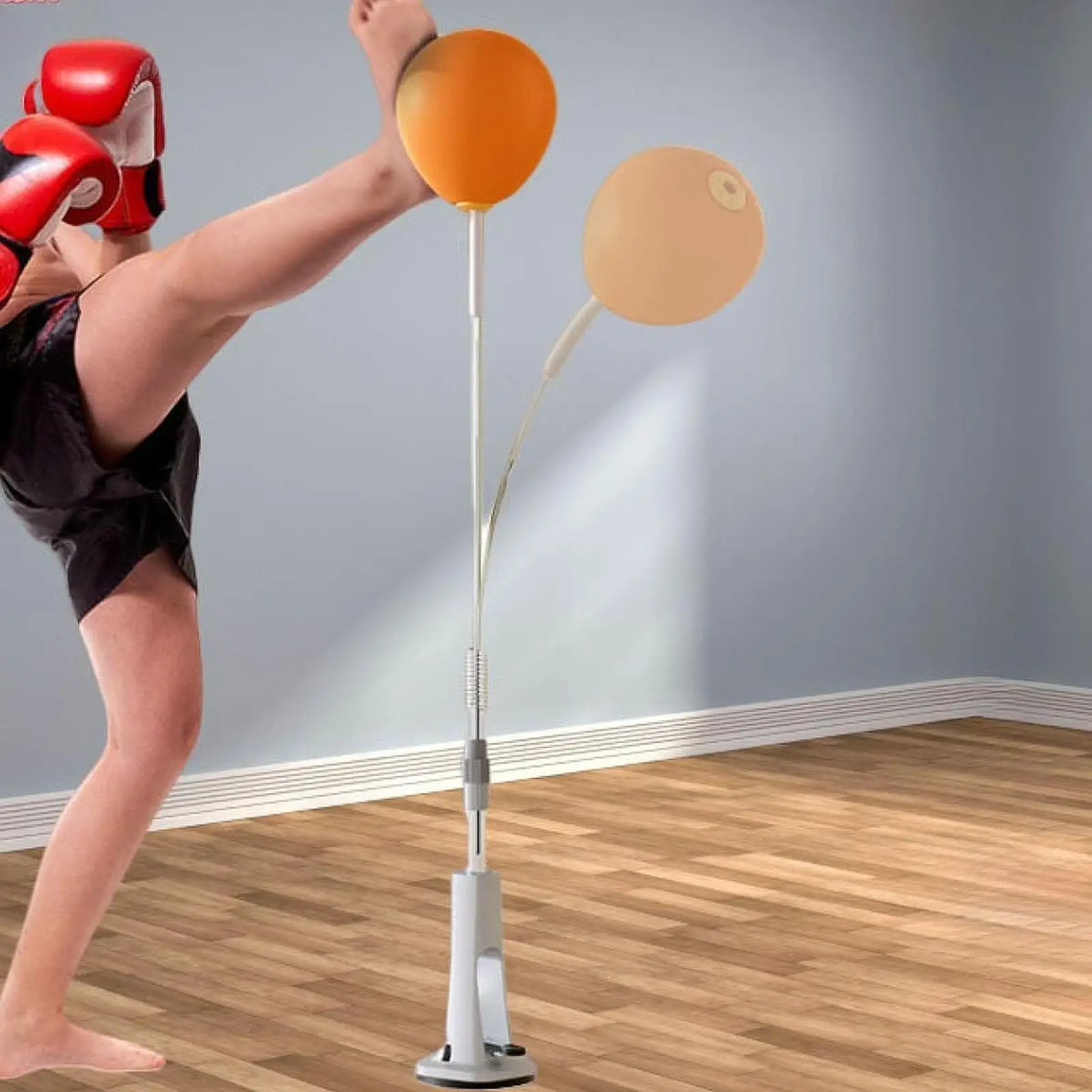 MMA Boxing Reaction Ball Adjustable Height Reflex Speed Bag PU Leather for Agility and Fitness Training at Home