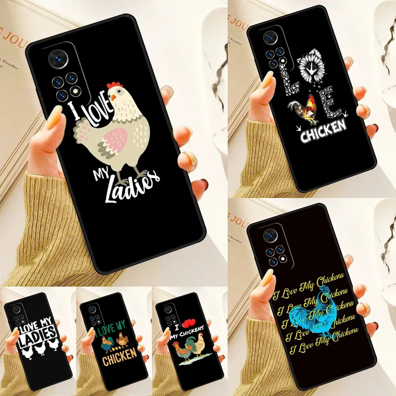 

I Love My Chicken Case For Samsung Galaxy S24 Plus S23 S20 S21FE Lite S22 Ultra Note 20 S8 S9 S10 Phone Coque