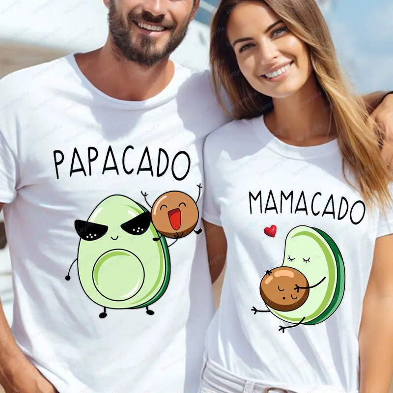 Family Matching Avacado Shirt Papacado Mamacado Babycado Tee Mama Pregnancy Reveal Baby Announcement High Quality Cotton Tops