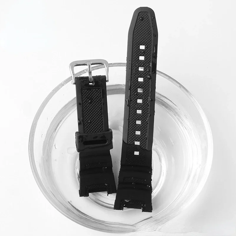 Silicone Watch Strap for Casio 3157 SGW-100-1V 3166 SGW-200 Sports Waterproof Sweat-Proof Nylon Watch Band Accessories 24mm