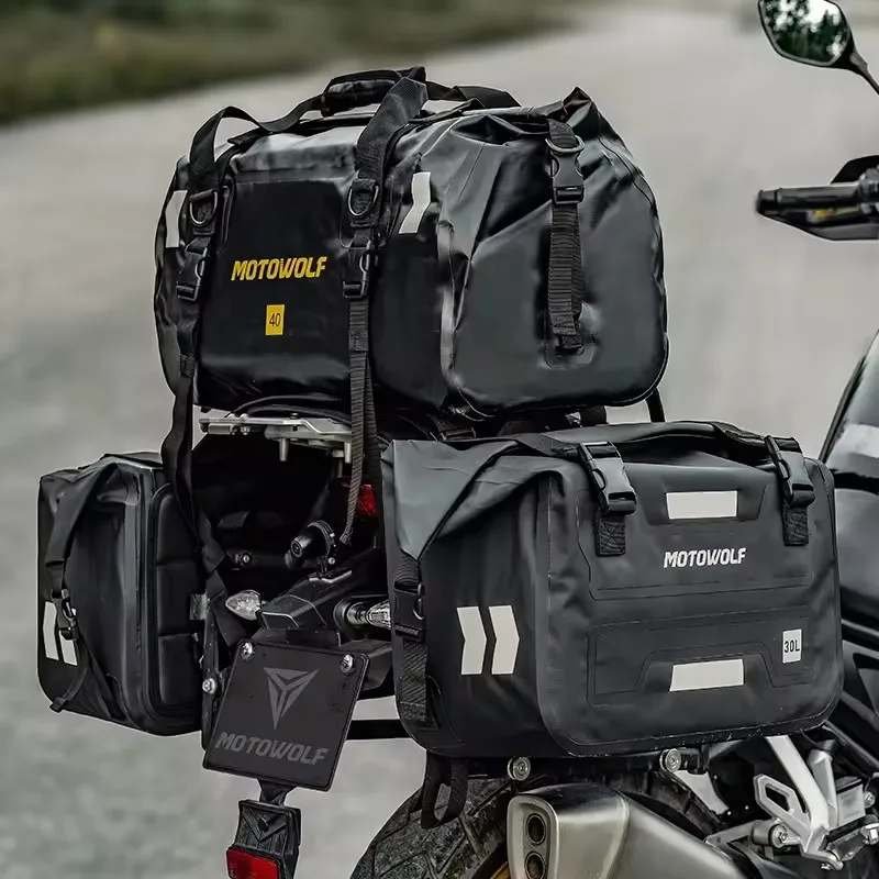 MOTOWOLF Waterproof Outdoor Large Capacity Motorcycle Luggage Saddle Bag Outdoor Riding High-Capacity Side Bags Motorcycle Bags