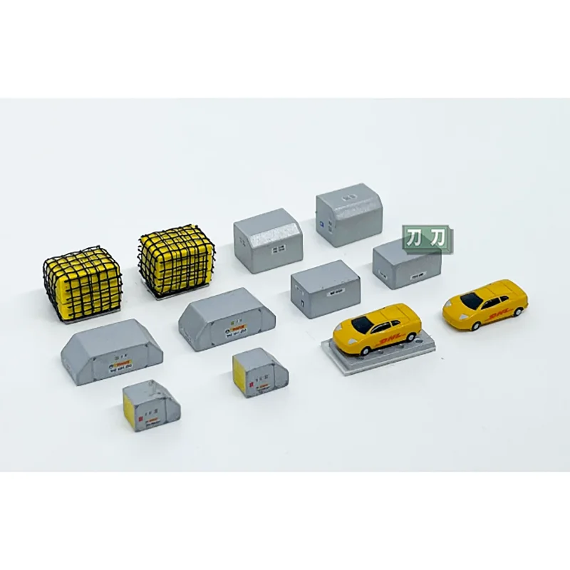 Fantasy Wings 1/400 Scale DHL Freight Cargo Box Set UNLD-CG-4065 Collection Scene Decorative Item