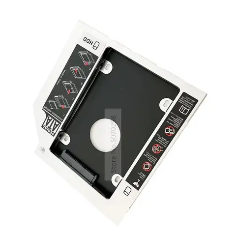 2nd Secondary HD SSD Hard Drive Optical bay Caddy Bracket Tray for Dell Inspiron 15 5000 5100 5555 5558 5559 3521 3558 3576 5570