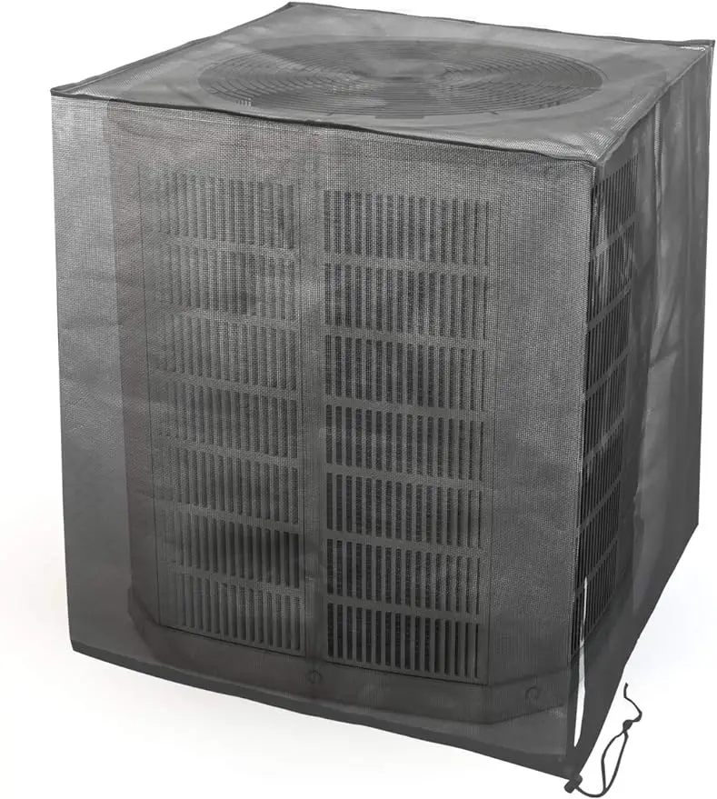 

Full Mesh Central Air Conditioner Cover All Seasons Mesh Air Conditioner Leaf Guard AC Cover for Outdoor Central Ac