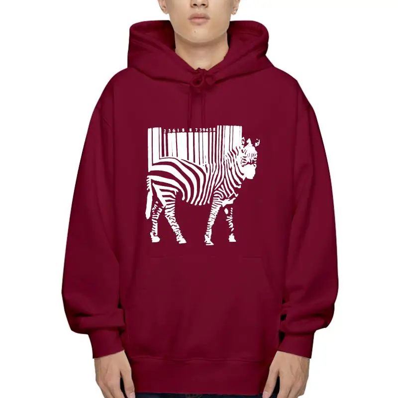 

Cotton Hoodie Men Summer Men And Women Brand Sweatshir Fashion Sweatshir Hoody New Zebra Barcode Style Hoodie ManrafFleecei H