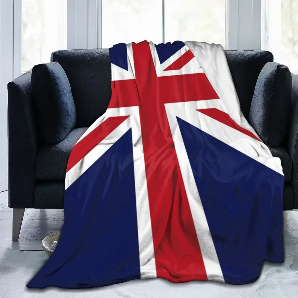 UK Flag Warm Soft Blankets Union British Travel Office Throw Blanket Winter Colorful Design Flannel Bedspread Sofa Bed Cover