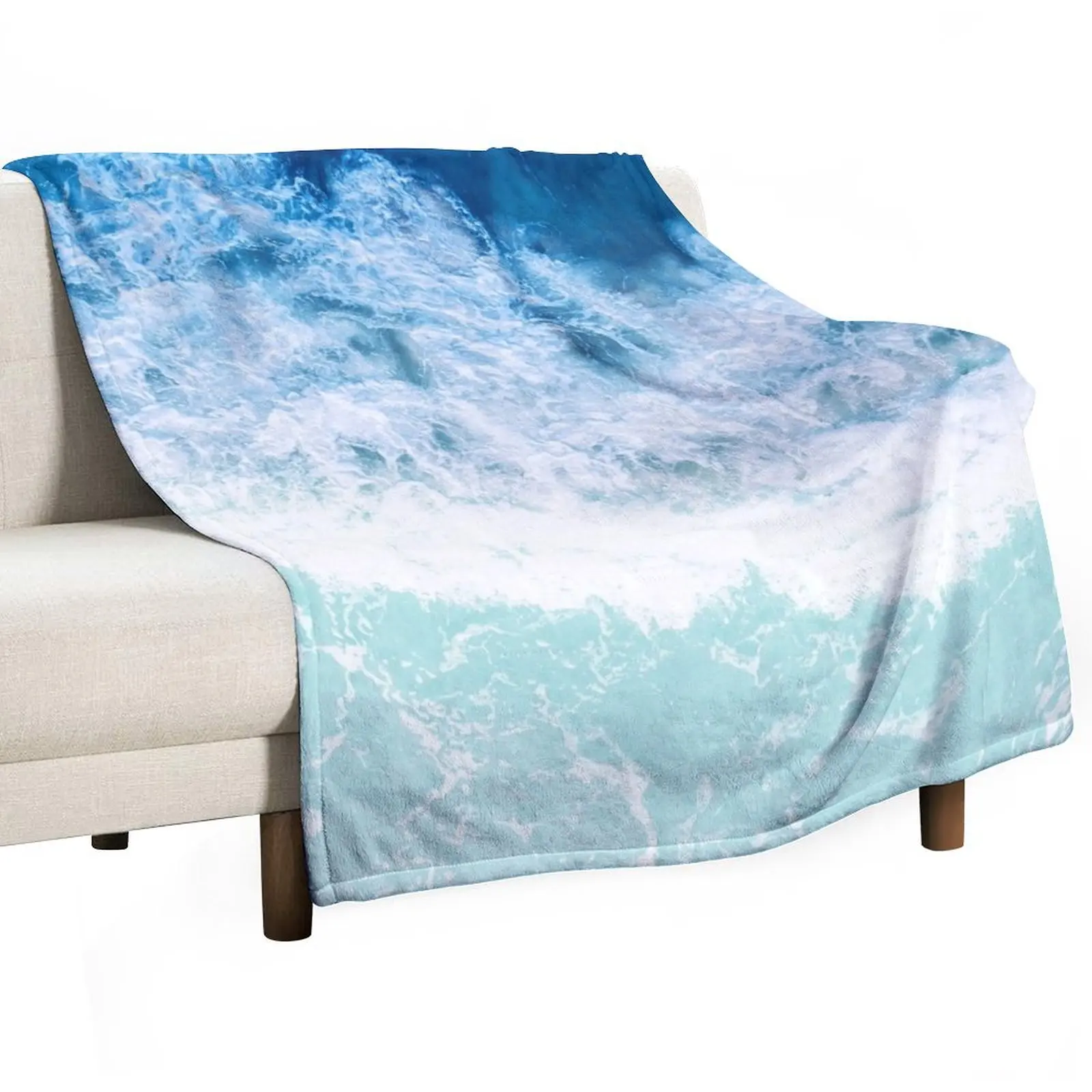 

Turquoise Blue Sea Throw Blanket for winter Thins for babies Luxury Throw Blankets