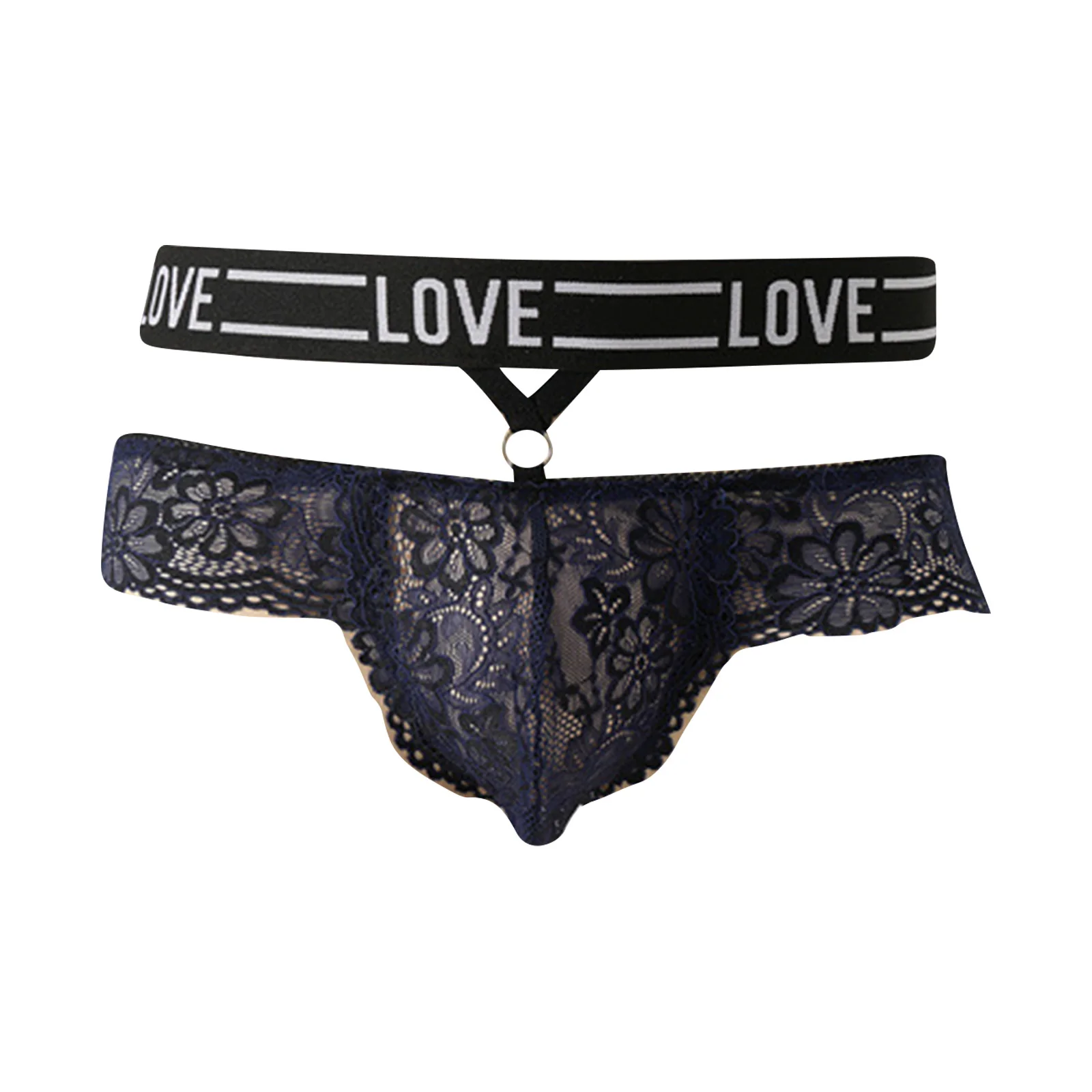 

Мужские соблазнительные прозрачные кружевные джокстрапы с двойным поясом, выступающим карманом и открытой задней частью, трусы-брифы для рейвов и свиданий