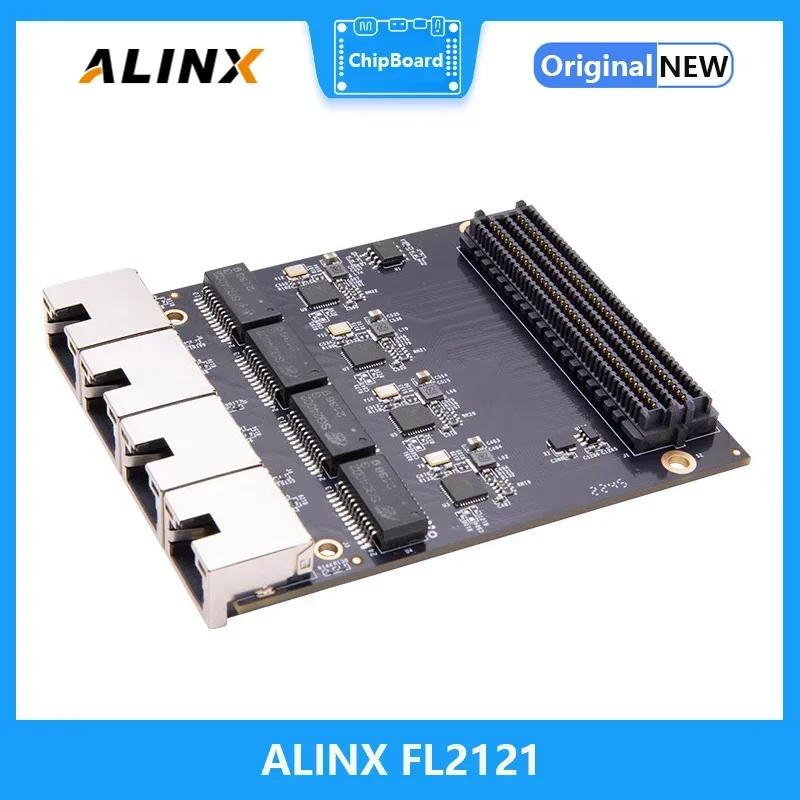 ALINX FL2121: Papan Anak Gigabit Ethernet FMC 4-Kanal Menggantikan FL9031