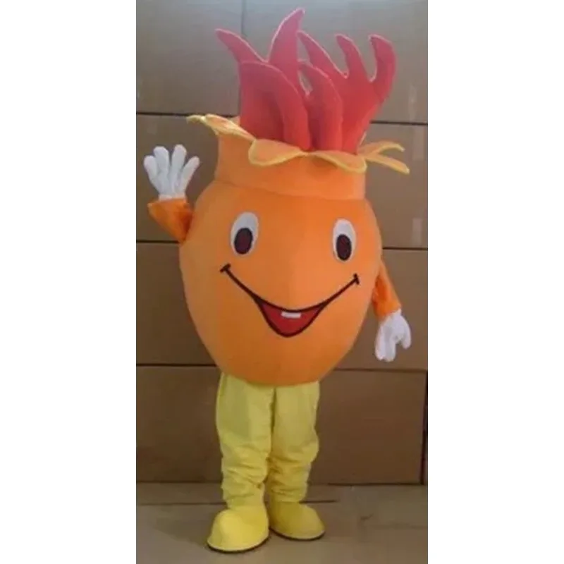 Pomegranate Mascot Costumes Crayon Cartoon Apparel Birthday party Masquerade