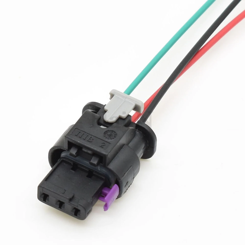 Weiblich männlich 3-poliger wasserdichter Tyco AMP-Stecker für Automobile 1718653 -1 4F 0973703   Für Rückfahrkamera AUDI VW LEAR 1- 1718644 -2