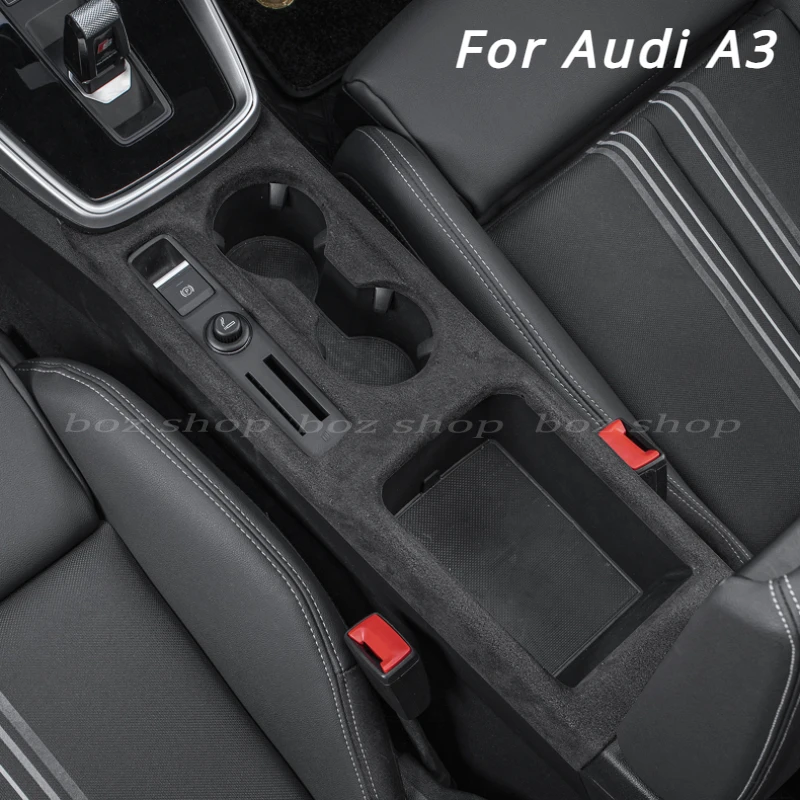 All-inclusive Water Cup Panel For Audi A3 2021 2022 2023 2024  Tumbled Leather Interior  Car Interior Products  Modification