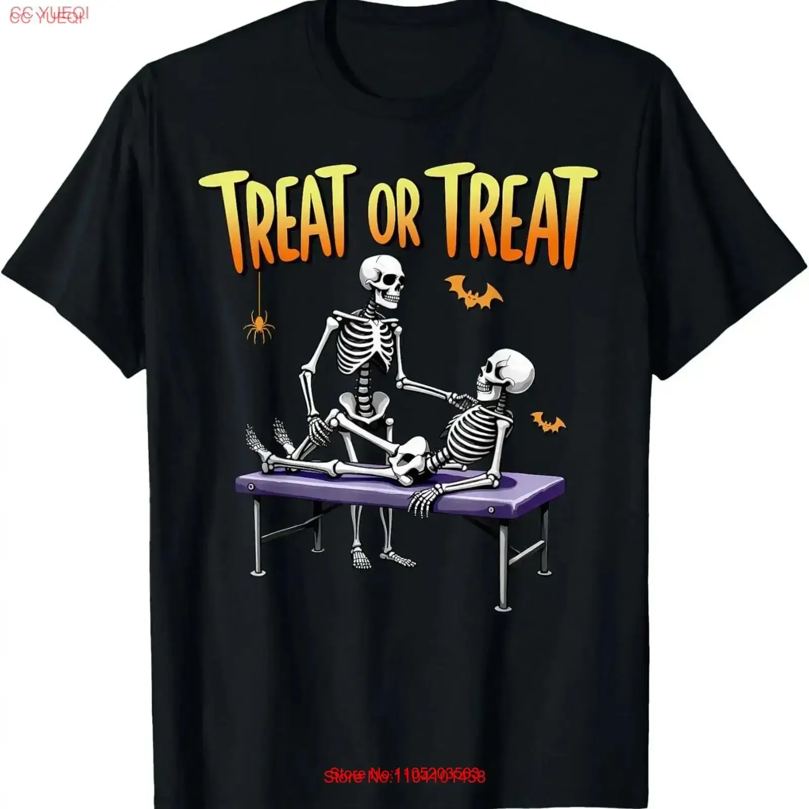 Physical Therapy Halloween Trick Treat or Skeleton PT T Shirt vintage Washed Top For Everyday Wear Versatile Soft Stylish