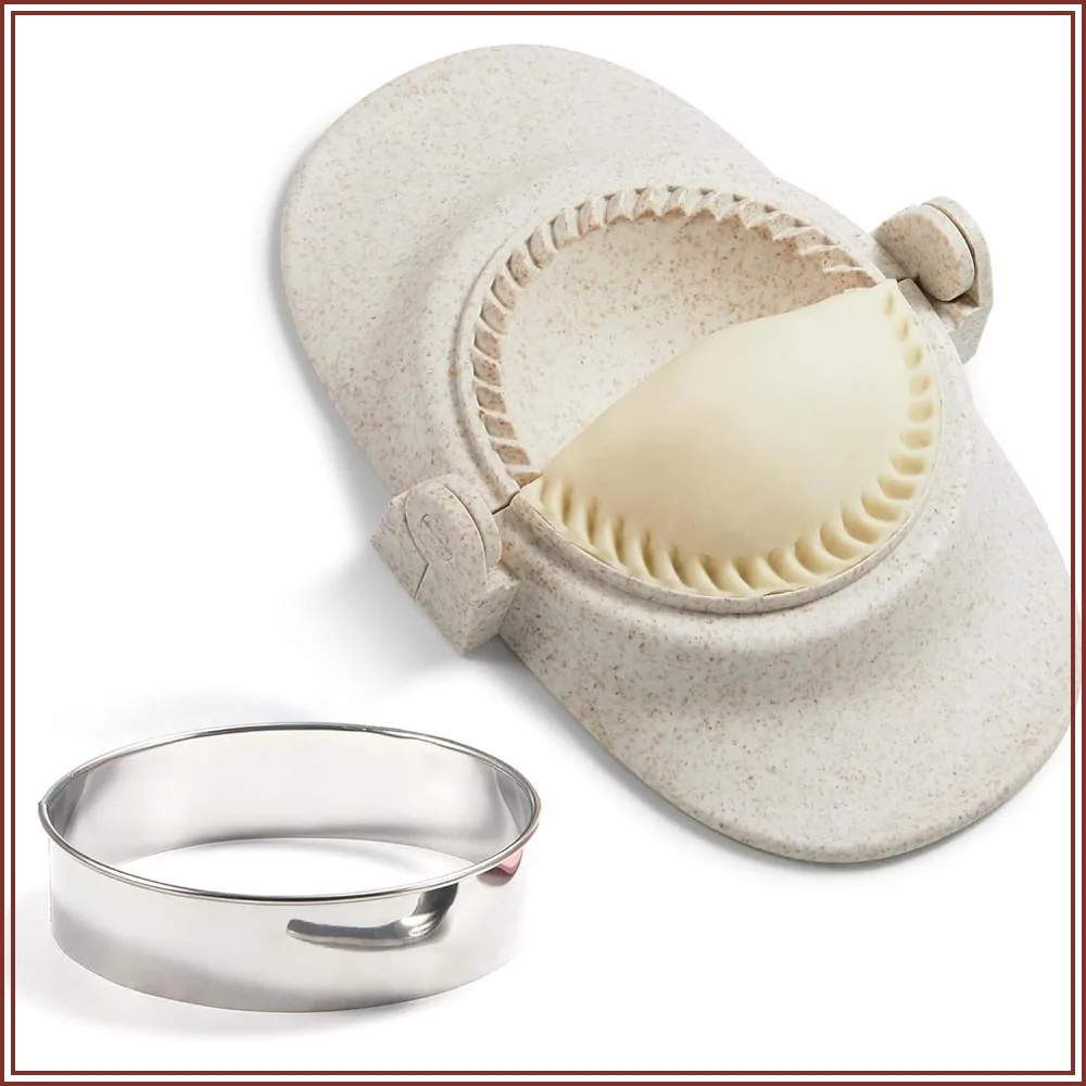 Dumpling Maker Set with Dough Cutter and Press Mold - 3 Inch