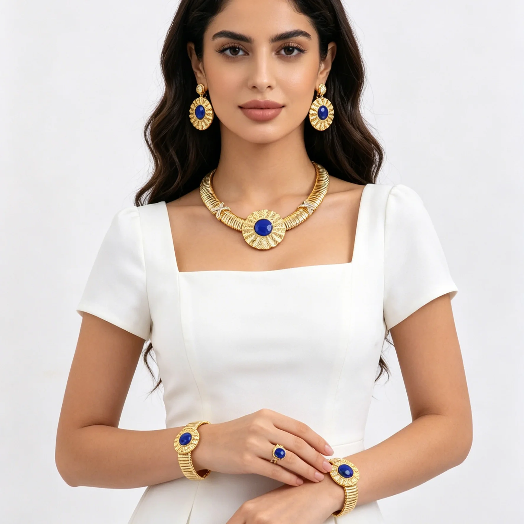 Women's Luxury Wedding Jewelry Accessories Set