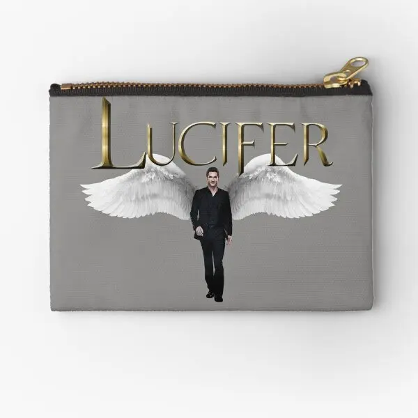 Lucifer Morningstar  Zipper Pouches Women Key Cosmetic Wallet Money Coin Storage Packaging Panties Underwear Men Bag Pocket