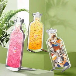 Cute Pet In The Bottle Acrylic Alien Transparent Cat Puzzle Pig Puzzle Creative Children's Gift Lucky Cat