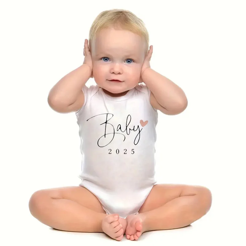 Baby Coming Soon 2025 Announcement Newborn Baby Bodysuit Romper Funny Boys Girls Outfits Body Pregnancy Reveal Clothes