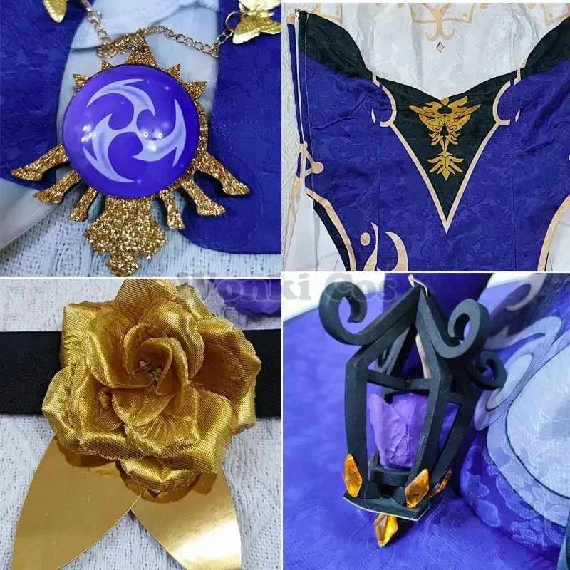 

Женское платье для косплея Yiyi, ударный костюм для вечеринки с париком лизы, шляпой и чулками, полный комплект