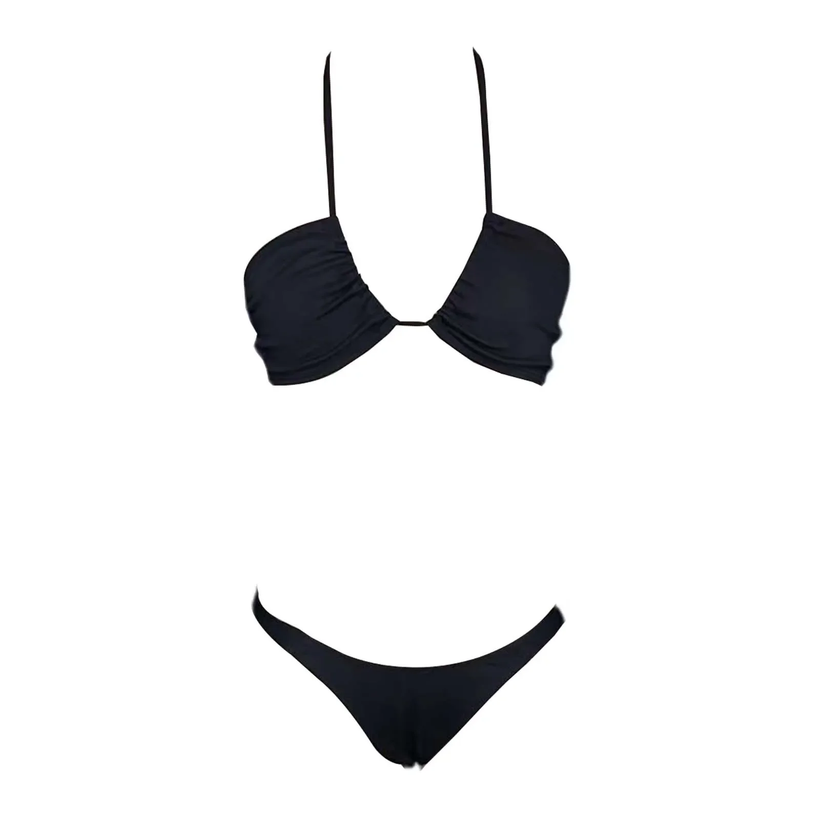 비키니 여성 수영복 2025 신상 수영복 "섹시 넥타이 비키니 세트 투피스 신상 트라이앵글 수영복 비치웨어 수영복